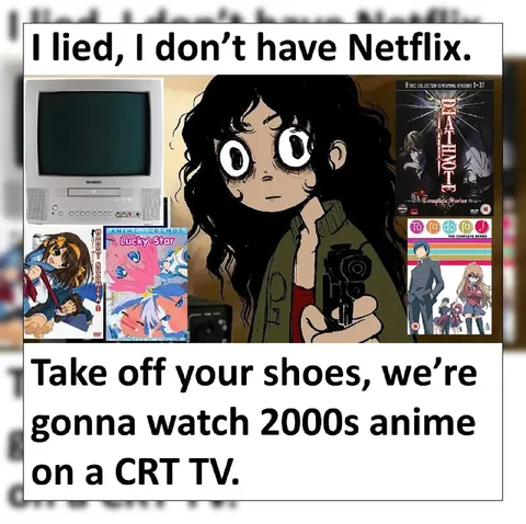 2000s Anime on CRT TV