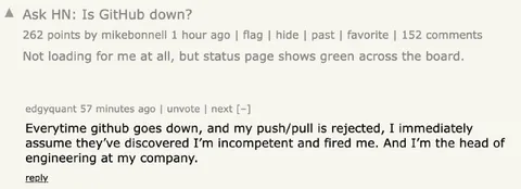 GitHub Down Engineering Panic