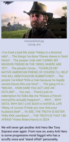 Arthur Morgan Progressive Antihero
