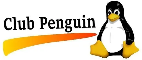Club Penguin logo parody