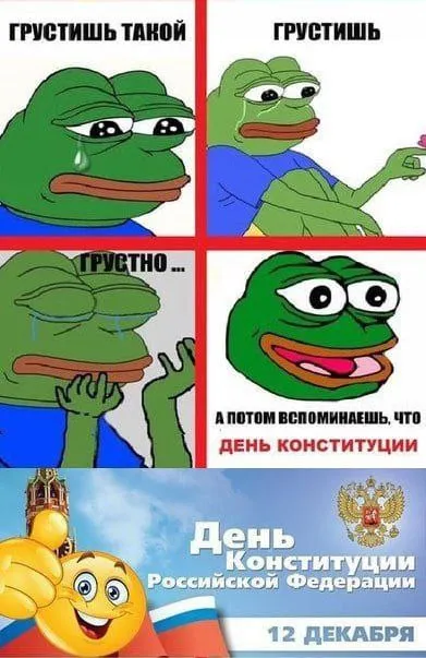 Грустишь, а потом вспоминаешь про Конституцию