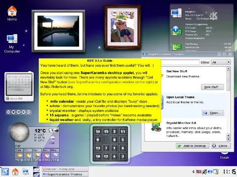 KDE SuperKaramba Desktop Guide