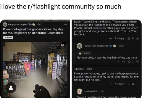 Flashlight Community Power Outage