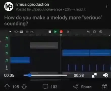 Making a Melody Sound Serious
