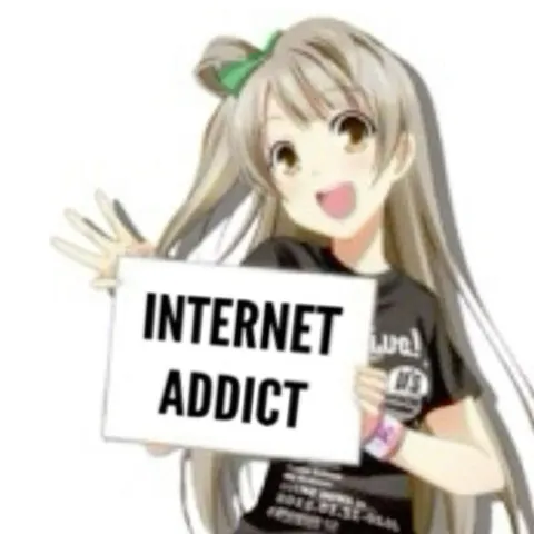 Anime Internet Addict Sign