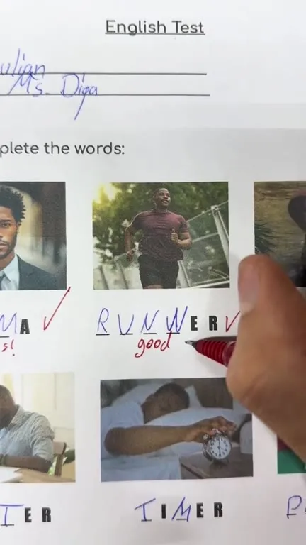 Teacher Grades Meme English Test