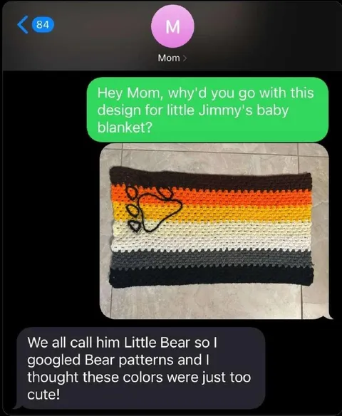 Mom Misreads the Baby Blanket