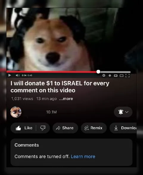 Donation for Every Comment