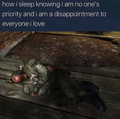 Sleeping Despite Disappointing Everyone