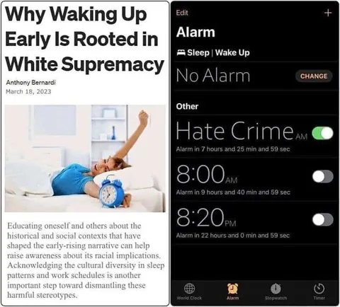 Alarm Set for Hate Crime