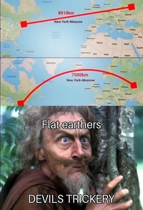 Flat Earthers Devil's Trickery