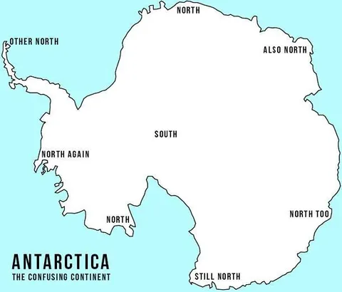 Antarctica Is Mostly North
