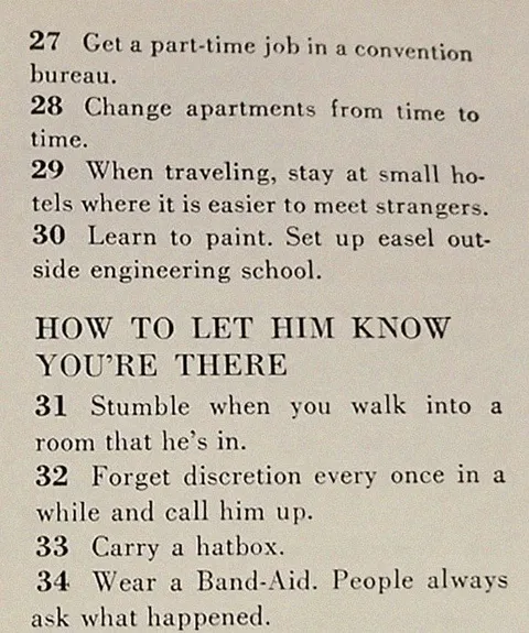 How to Let Him Know You're There