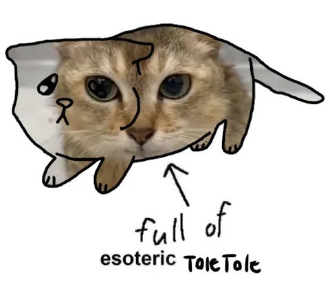 Cat Full of Esoteric Toke Toke