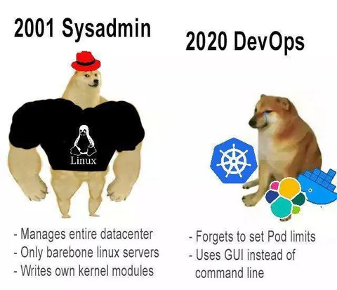 2001 Sysadmin vs 2020 DevOps