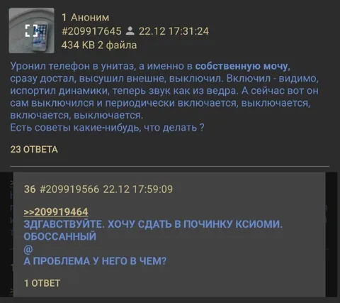 Обоссанный Xiaomi в ремонте