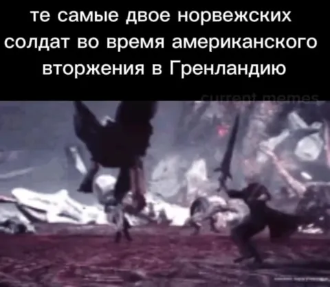 Двое норвежских солдат в Гренландии