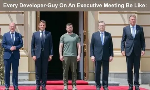 Every Developer Guy in Executive Meetings
