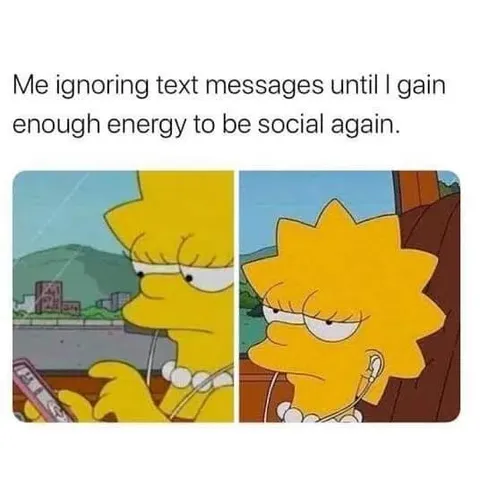 Ignoring Texts Until Social Again