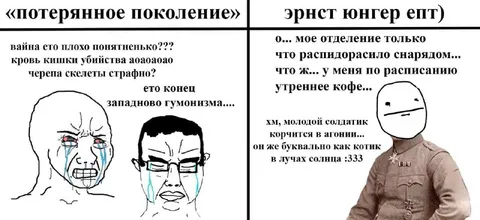 Потерянное поколение и Эрнст Юнгер
