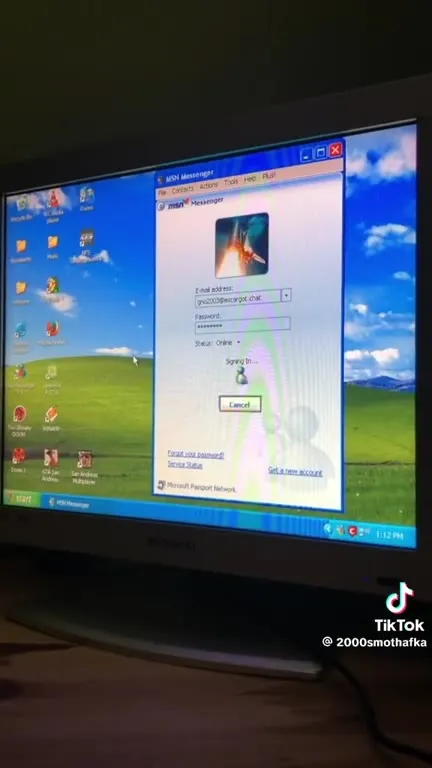 Старый компьютер и MSN Messenger