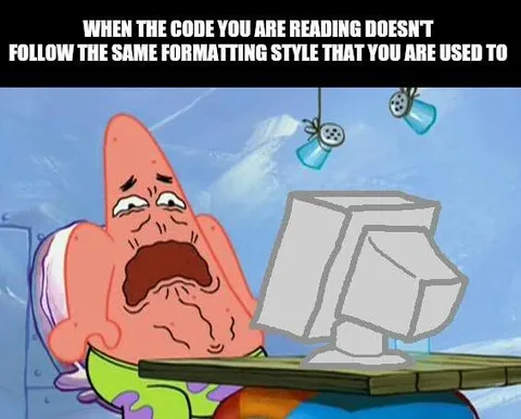 Patrick Struggles With Code Formatting