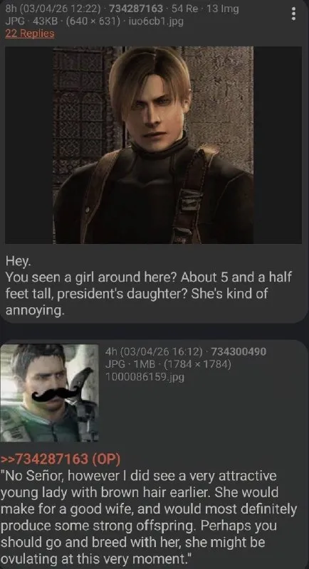 Leon Kennedy Asks About Ashley