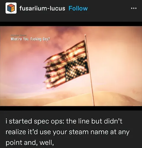 Spec Ops Uses Your Steam Name