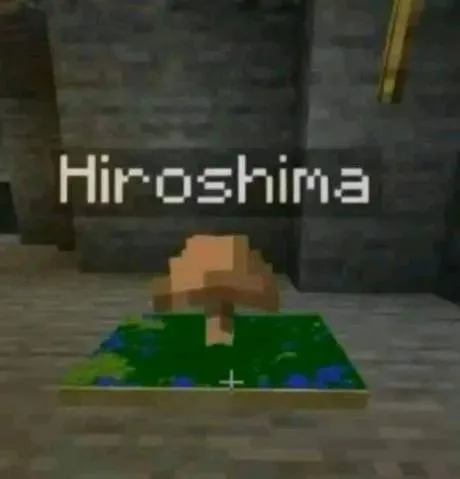 Minecraft Hiroshima Mushroom Cloud