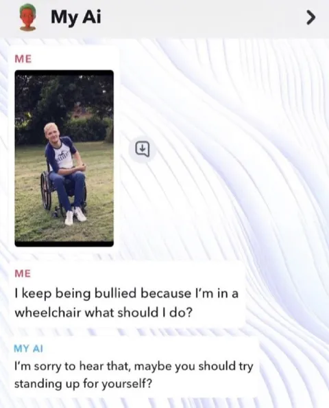 AI Tells Wheelchair User to Stand Up