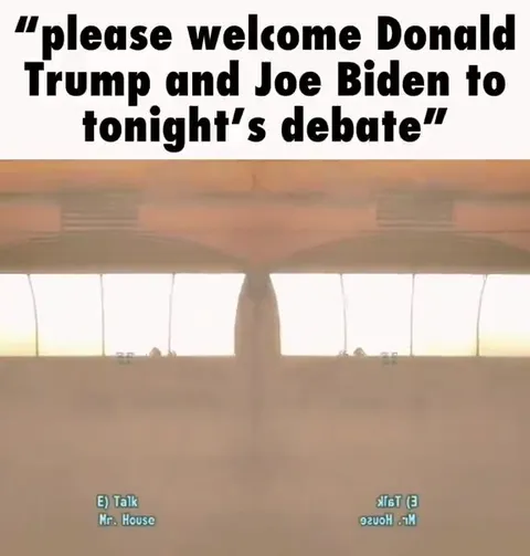 Trump and Biden Debate Welcome