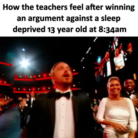 Teachers Win the Morning Argument