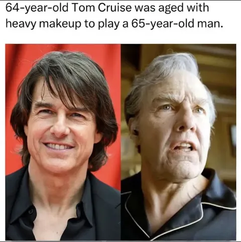 Tom Cruise Aged With Makeup