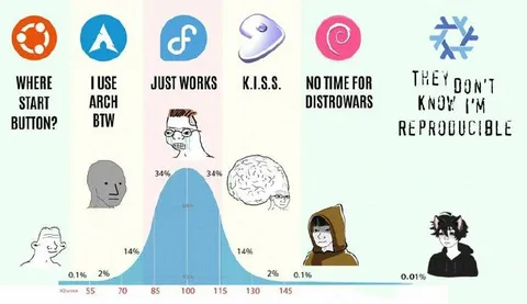 Linux Distro Bell Curve