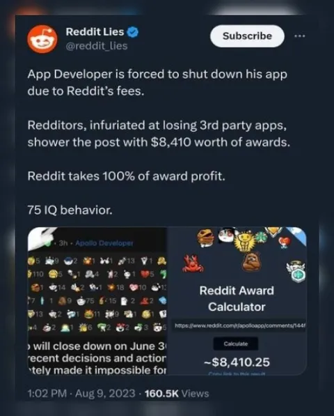 Redditors Award Their Own Loss