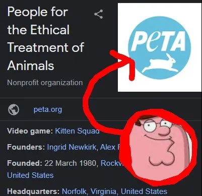 Peter Griffin Discovers PETA