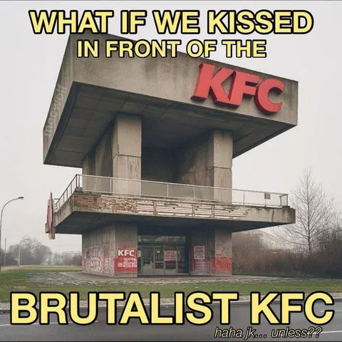 Brutalist KFC Kiss