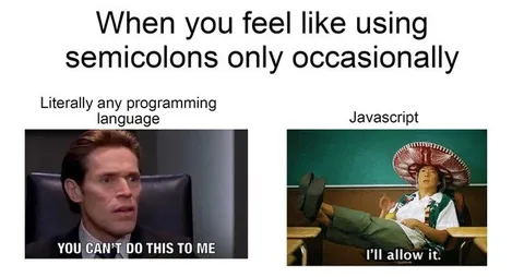 Occasional Semicolon Programmer
