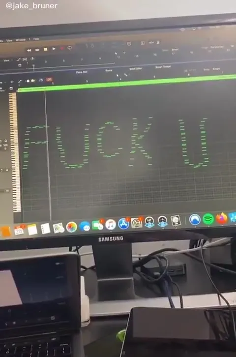 Piano Notes Spell FUCK U