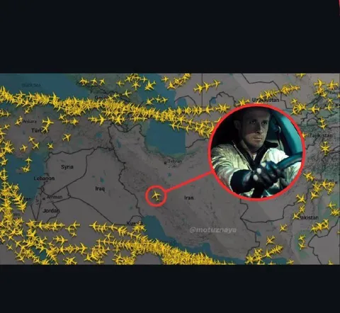 Air Traffic Over the Middle East