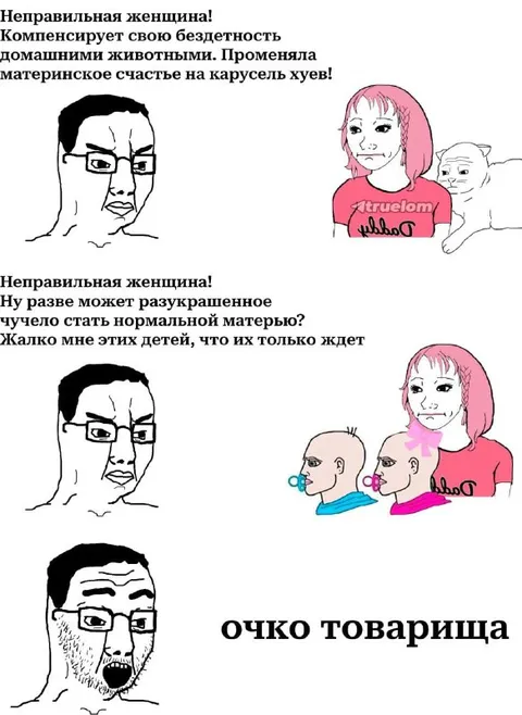 Неправильная женщина и очко товарища