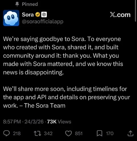 Sora Says Goodbye