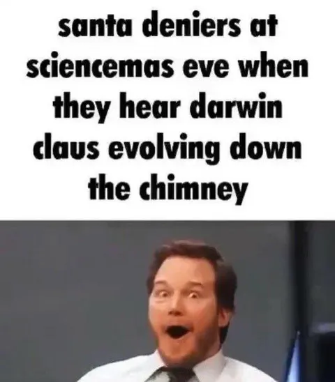 Santa Claus Evolves Down Chimney