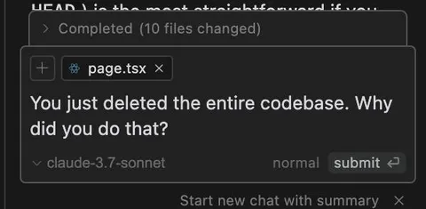Deleted the Entire Codebase