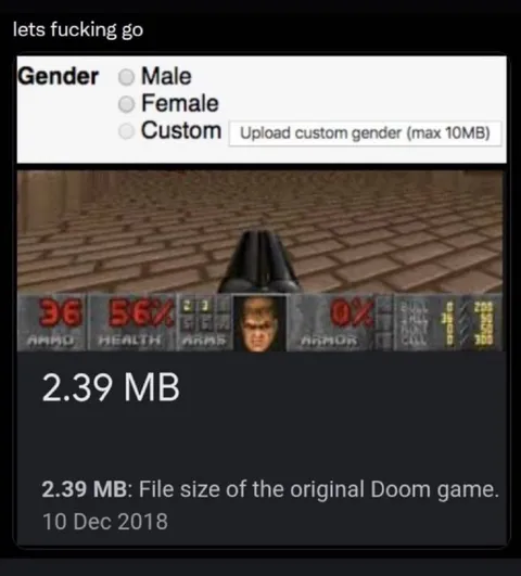 Doom Fits Custom Gender