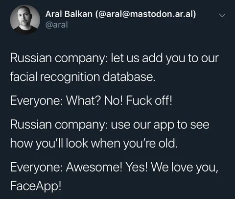 Russian Company FaceApp Hypocrisy