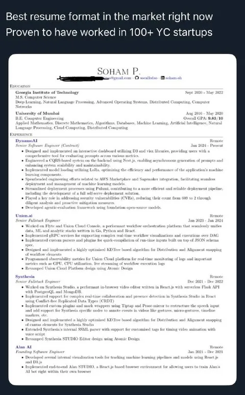Best Resume Format Right Now