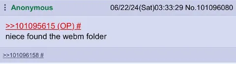 Niece Found the Webm Folder