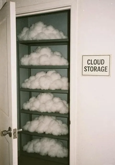 Literal Cloud Storage Closet