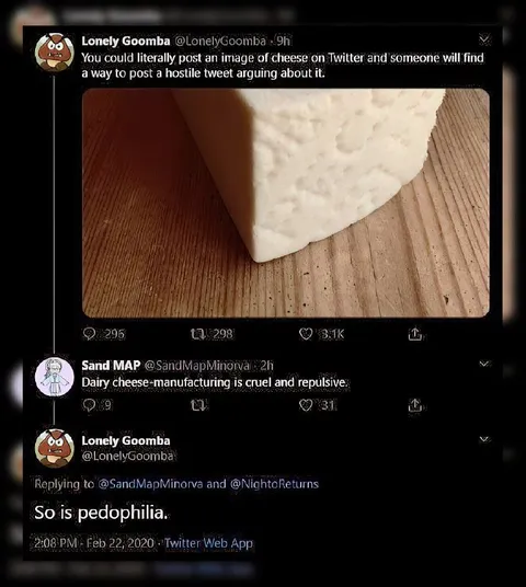 Cheese Twitter Argument